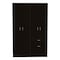 Tuhome Vaupes Armoire, Double Door Cabinet, One Drawer, Five Interior Shelves, Rod, Black/White CLW5953 - alternate 2
